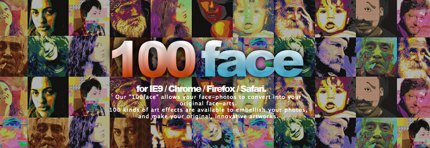 東北大震災の被災者の方々へ笑顔とメッセージを贈る、100face！